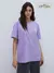 Женская футболка oversize из 100% хлопка omsa omt_d1301 lilla, , 46 (M), OMSA, - 1