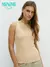 Майка женская на широких бретелях из кашкорсе minimi 1321_01ce beige, , 42 (XS), MINIMI, - 1