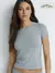 Футболка женская omsa omd 1411s soft grigio perla, , 46 (M), OMSA, - 1