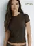 Футболка женская omsa omd 1411s soft cioccolata, , 50 (XL), OMSA, - 1