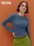 Женский лонгслив из кашкорсе minimi 1611с fresh jeans, , 42 (XS), MINIMI, - 1