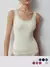 Майка в рубчик на широких бретелях minimi 1321s french chic avorio, , 46/48 (M/L), MINIMI, - 1