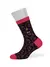 Носки детские (мордочки) omsa kids calzino 21p74 nero/fuxia, , 23-26 (14-16), OMSA, - 1