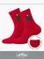 Детские теплые высокие носки с шерстью (новый год) omsa kids calzino 21n64 rosso, , 23-26 (14-16), OMSA, - 1