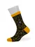 Носки детские (мордочки) omsa kids calzino 21p74 nero/giallo, , 23-26 (14-16), OMSA, - 1