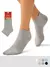 Короткие женские носки omsa eco 253 grigio melange, , 35-38 (23-25), OMSA, - 1