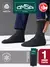 Мужские теплые носки в рубчик omsa comfort 307 grigio scuro melange, , 45-47 (29-31), OMSA, - 1
