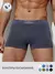 Трусы мужские боксеры бесшовные omsa omb 2235 viscose grafite, , 50 (XL), OMSA, - 1