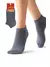Женские укороченные носки с люрексом omsa eco 255 grigio melange, , 35-38 (23-25), OMSA, - 1