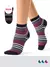 Женские носки в контрастную полоску minimi trend 4205 fuxia, , 39-41 (25-27), MINIMI, - 1