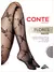 Колготки женские conte flores 30 nero, 25С-90СП, 4, CONTE ELEGANT,  - 1