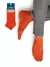 Носки укороченные мужские omsa eco 402 colors orange, , 45-47 (29-31), OMSA, - 1