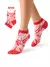Укороченные женские носки с абстрактным рисунком minimi trend 4218 corallo multicolor, , 35-38 (23-25), MINIMI, - 1