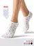 Женские укороченные носки из хлопка в горошек minimi trend 4203 bianco, , 39-41 (25-27), MINIMI, - 1