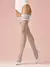Ажурные чулки женские с кружевом omsa style 20 bianco, , 2, OMSA, - 1