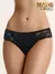 Трусы женские слипы с кружевом minimi bo223 slip nero, , 42 (XS), MINIMI, - 1