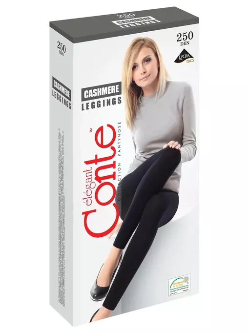 Леггинсы женские conte cashmere leggings 250 nero, 15С-1СП, 2, CONTE ELEGANT,  - 1