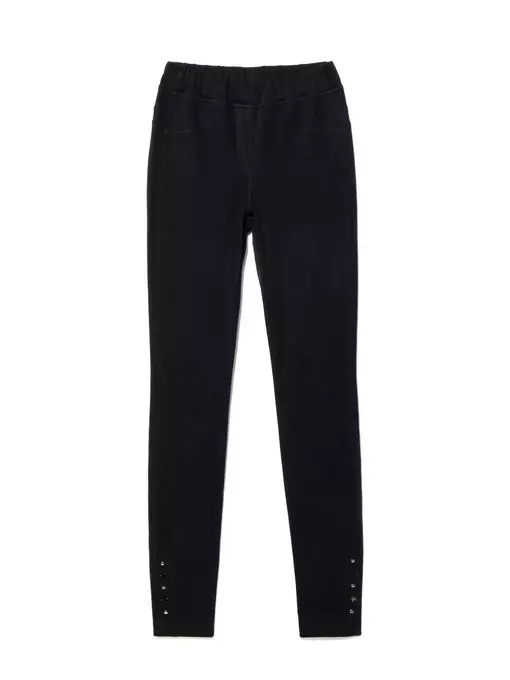 Джеггинсы женские с металлическим декором vegas black, 18С-691ТСП, 164-90/XS, CONTE ELEGANT,  - 3