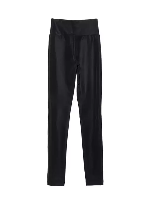 Моделирующие женские леггинсы miss conte с высокой посадкой из искусственной кожи black, 19С-861ТСП, 170-90/XS, CONTE ELEGANT,  - 6