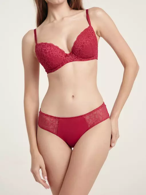 Бюстгальтер с эффектом push-up voile rb2081 брусника, 20С-0005КСП, 75A, CONTE ELEGANT,  - 3