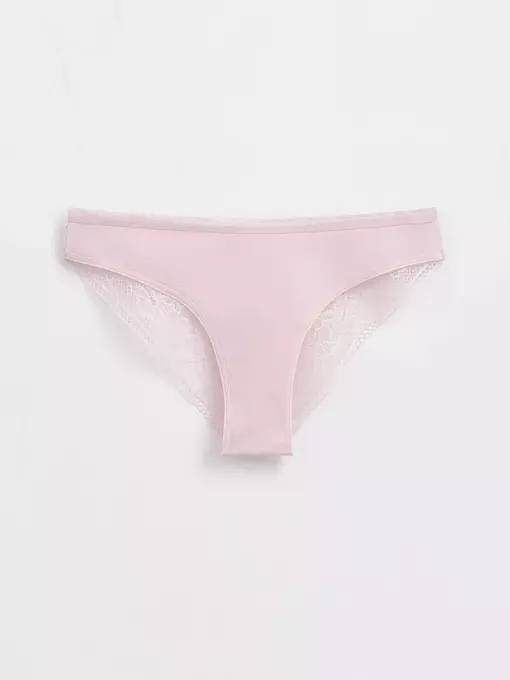Трусы женские «бикини» из хлопка с кружевом light day lb 1271 light pink, 20С-1215ТСП, 90/XS, CONTE ELEGANT,  - 6