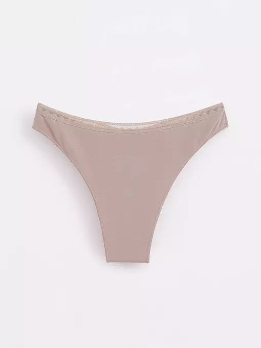 Трусы женские "бразилиана" с v-образной линией талии classic basic lbr 1348 cappuccino, , 90/XS, CONTE ELEGANT, - 2