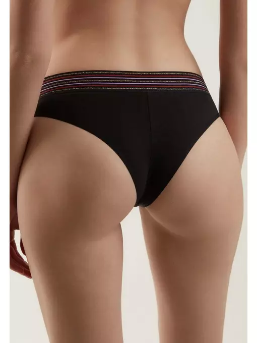 Трусы женские бразилиана new cut lbr 1499 black, 21С-1493ТСП, 98/M, CONTE ELEGANT,  - 2