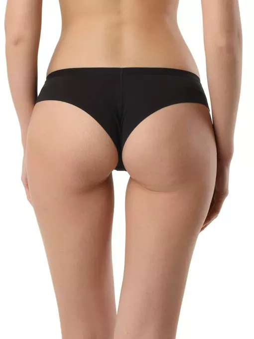 Хлопковые женские трусы «танга» assorti rp6107 черный, 20С-0041КСП, 94/S, CONTE ELEGANT,  - 2