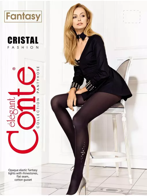 Колготки женские conte cristal grafit, 16С-131СП, 2, CONTE ELEGANT,  - 2