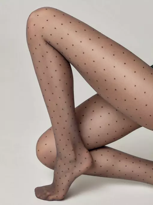 Колготки фантазийные с точками conte dots grafit, 14С-48СП, 3, CONTE ELEGANT,  - 5