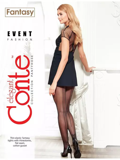 Колготки женские conte event nero, , 2, CONTE ELEGANT, - 1