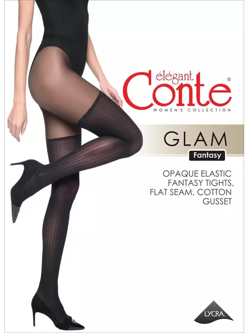 Колготки женские conte fantasy glam grafit, 19С-240СП, 2, CONTE ELEGANT,  - 1