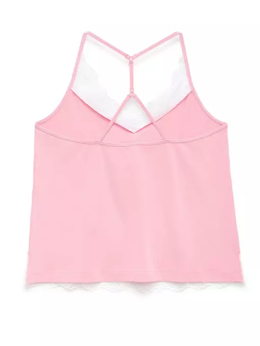 Топ женский из бамбукового полотна с кружевом comfort loungewear comfort loungewear lhw 989 primerose pink, 19С-777ТСП, 170-100/XL, CONTE ELEGANT,  - 2