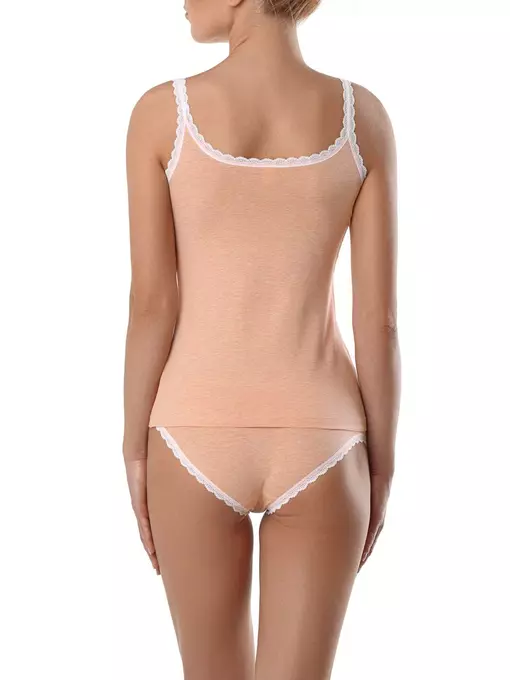 Топ женский vintage lt 777 peach-white, 17С-462ТСП, 170-84/XS, CONTE ELEGANT,  - 2