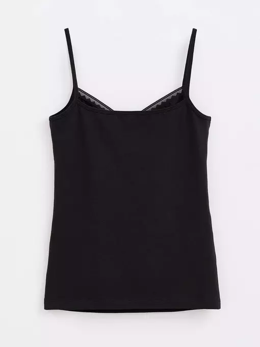 Топ женский из премиального хлопка classic basic lt 1346 black, 20С-1328ТСП, 170-84/XS, CONTE ELEGANT,  - 2