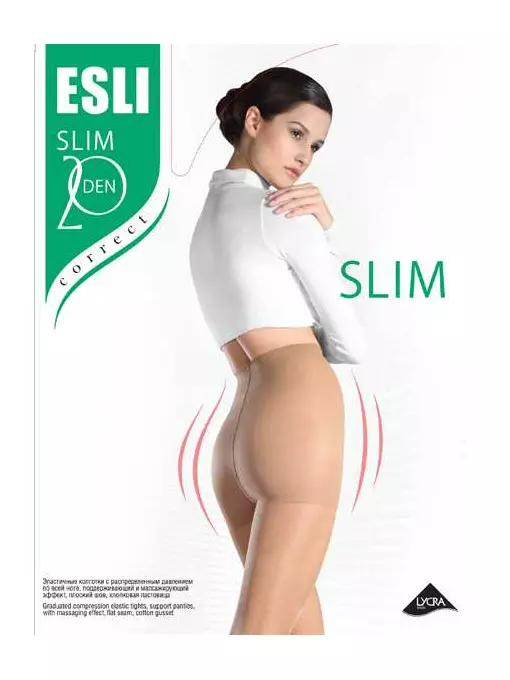 Колготки женские esli slim 20, , 2, ESLI, - 1