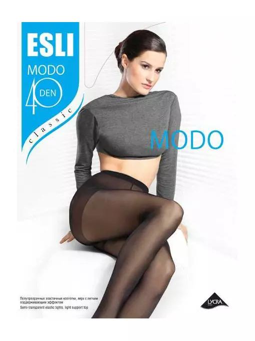 Колготки женские esli modo 40 den, , 5, ESLI, - 1