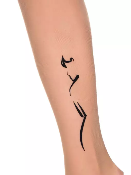 Колготки с тату-рисунком conte femme bronz, 19С-108СП, 2, CONTE ELEGANT,  - 5