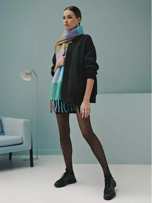 Колготки с рисунком «точки» street nero, 21С-97СП, 2, CONTE ELEGANT,  - 3