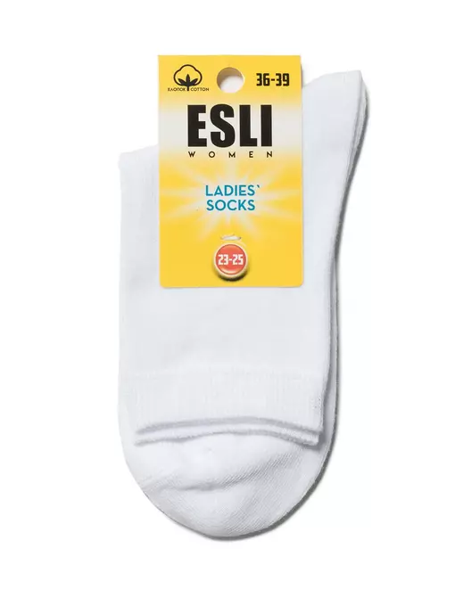 Женские носки  esli 000 белый, 19С-148СПЕ, 36-39 (23-25), ESLI,  - 3