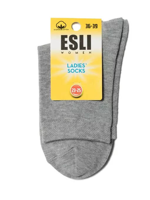 Женские носки  esli 000 серый, 19С-148СПЕ, 36-39 (23-25), ESLI,  - 3