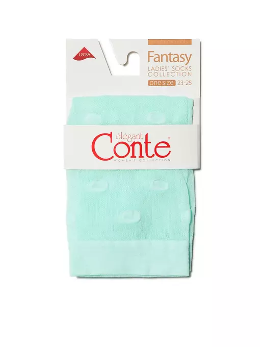 Носки женские в горошек fantasy 16с-124сп turquoise, 16С-124СП, 36-39 (23-25), CONTE ELEGANT,  - 3