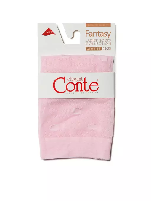 ​носки женские в горошек fantasy 16с-124сп light pink, 16С-124СП, 36-39 (23-25), CONTE ELEGANT,  - 3