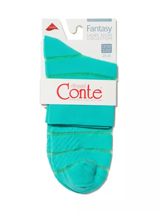 Носки женские conte fantasy turquoise, 16С-85СП, 36-39 (23-25), CONTE ELEGANT,  - 3
