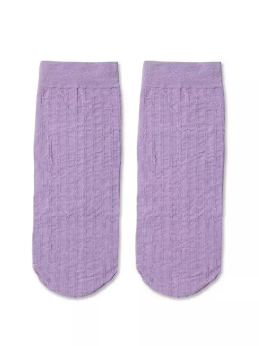 Носки женские conte fantasy в полоску с люрексом violet, 19С-25СП, 36-39 (23-25), CONTE ELEGANT,  - 4