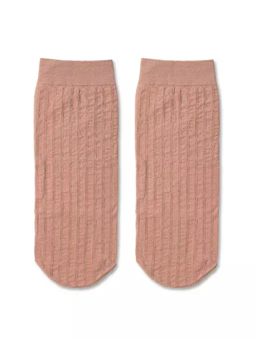 Носки женские conte fantasy в полоску с люрексом dusty rose, 19С-25СП, 36-39 (23-25), CONTE ELEGANT,  - 4