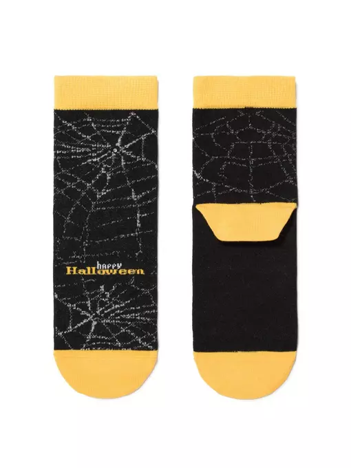 Носки женские conte classic (стразы, люрекс) 285 черный-желтый, 17С-46СП, 36-37 (23), CONTE ELEGANT,  - 2