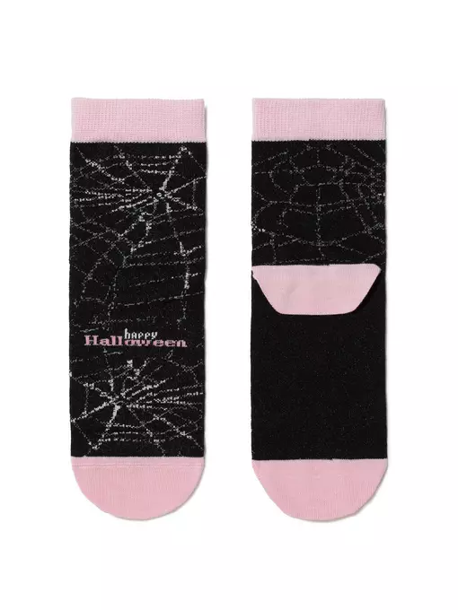 Носки женские conte classic (стразы, люрекс) 285 черный-светло-розовый, 17С-46СП, 36-37 (23), CONTE ELEGANT,  - 2