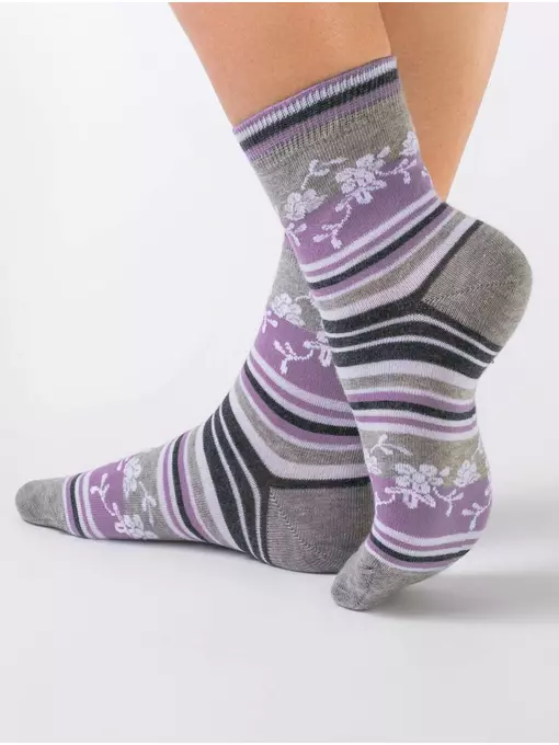 Носки женские conte comfort (меланж) 038 лаванда, , 36-37 (23), CONTE ELEGANT, - 1