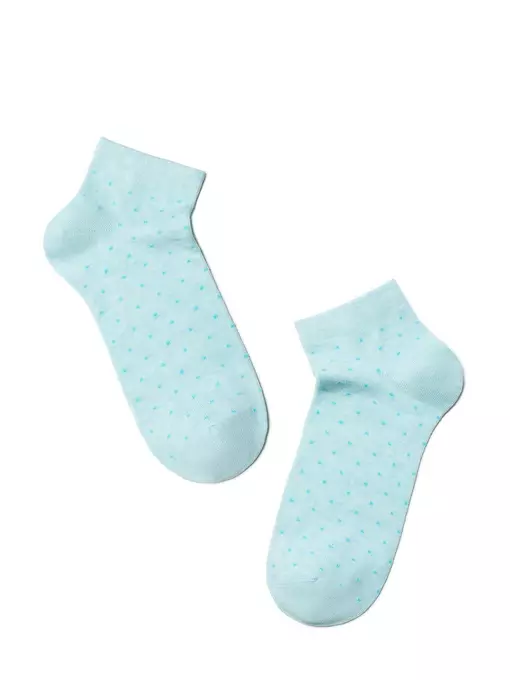 Носки женские esli classic (короткие, 2 пары) 802 бледно-бирюзовый-джинс, 14С-116СПЕ, 36-37 (23), ESLI,  - 3